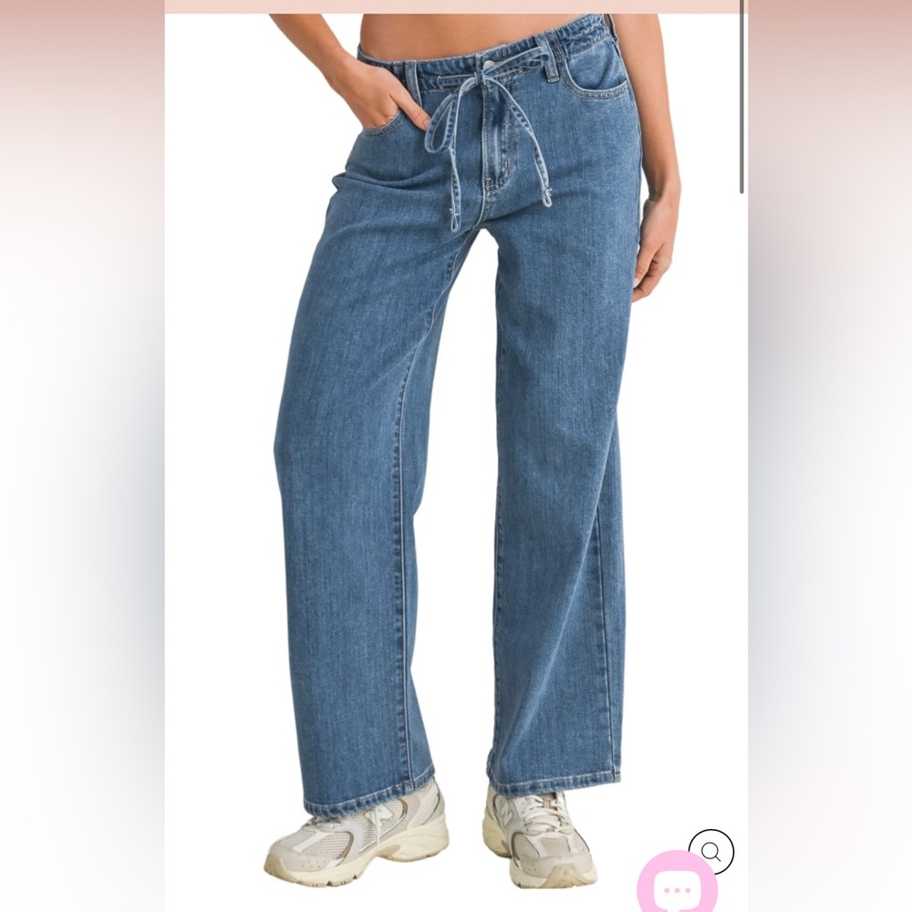 Just Black Denim Women's Flare Jeans Drawstring